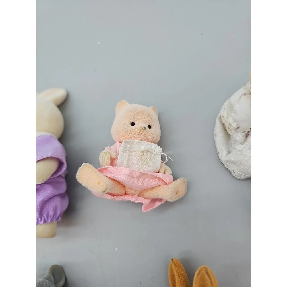 Vintage Sylvanian Forest‎ Family Mice Berenwald Mice Family Rabbits Bears Lot 13